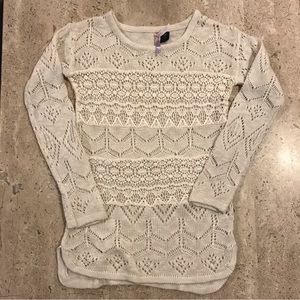 Love By Design Cream Lace Sweater